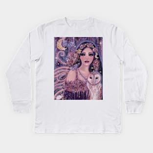 Abstract Rose fairy By Renee Lavoie Kids Long Sleeve T-Shirt